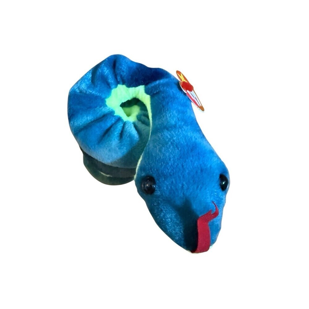 Ty Beanie Baby Hissy, the TIE-DYED Snake * PRISTINE-CLEAN MINT with Mint Tags